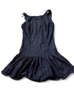 Zudio Denim Tank Dress in Dark Blue
